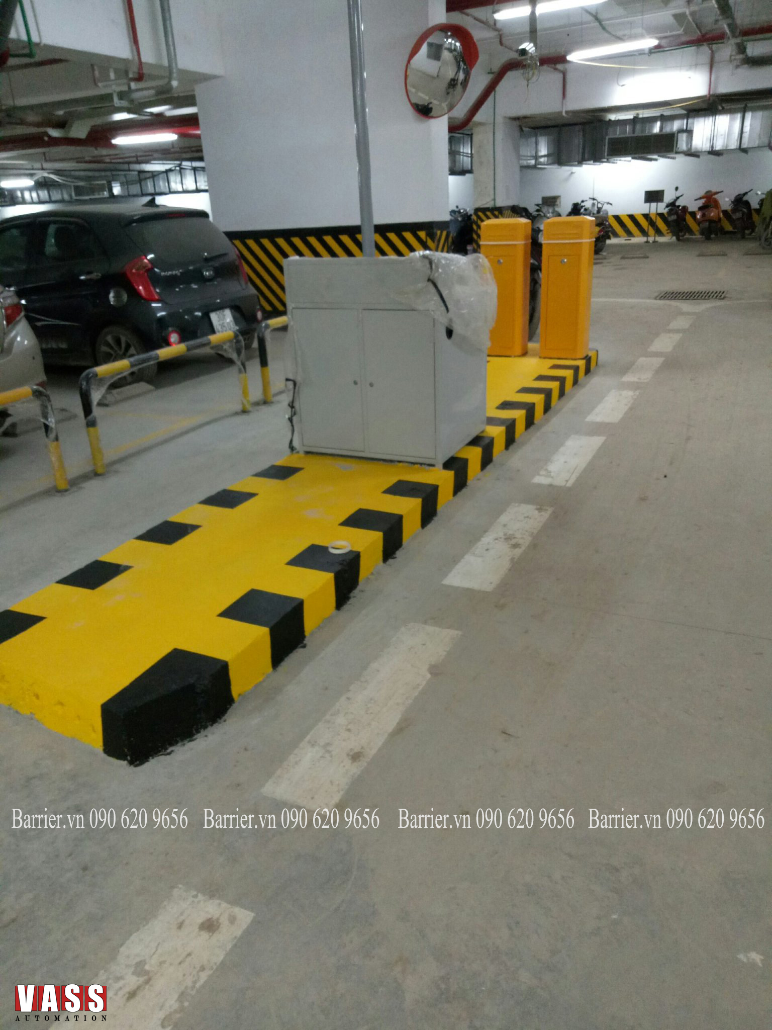 đảo bê tông cho kiểm soát bãi xe